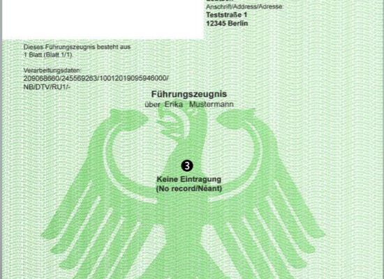 El certificado de antecedentes penales en Alemania